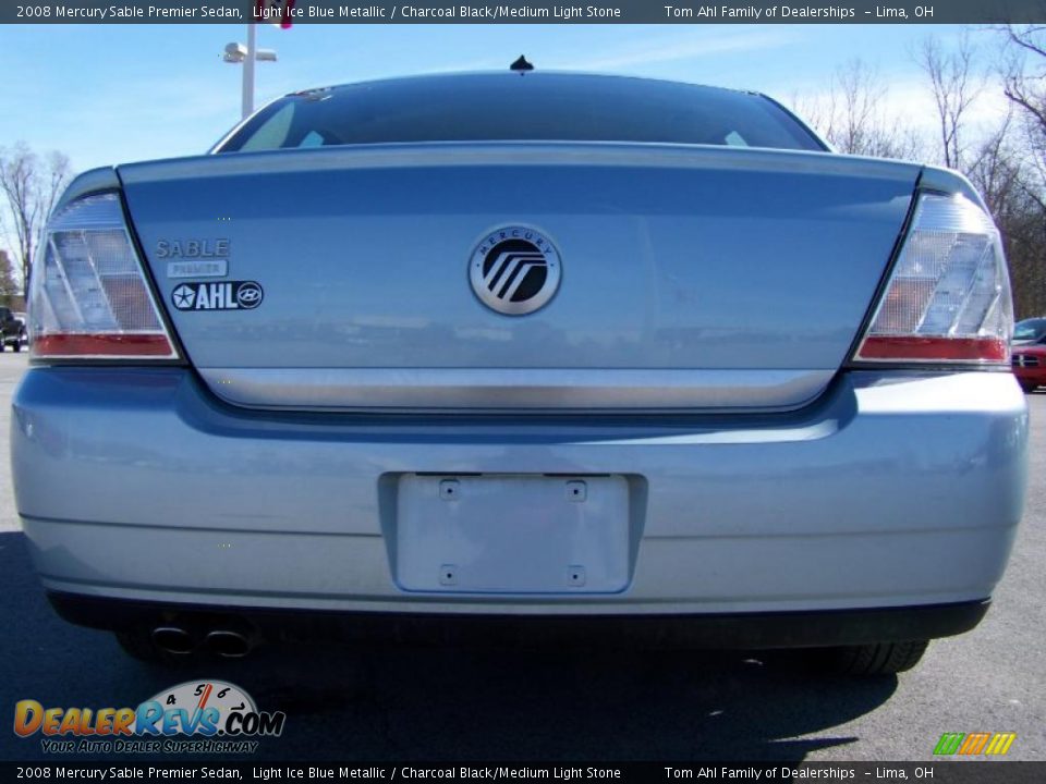 2008 Mercury Sable Premier Sedan Light Ice Blue Metallic / Charcoal Black/Medium Light Stone Photo #6