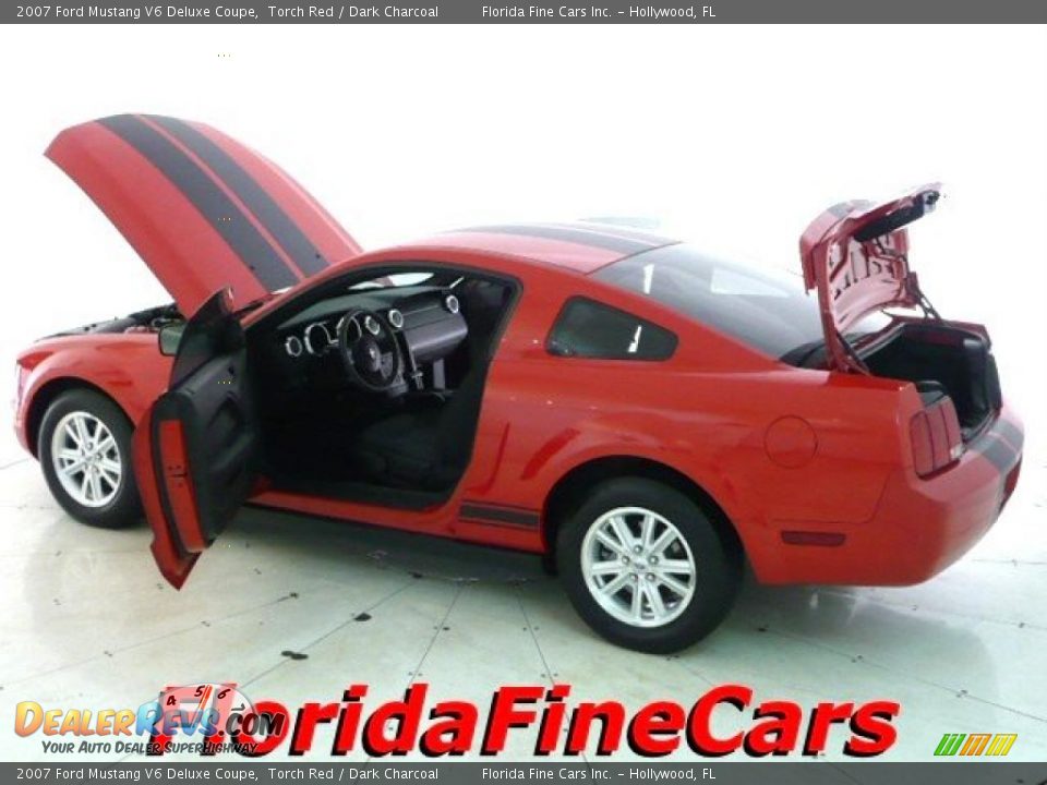 2007 Ford Mustang V6 Deluxe Coupe Torch Red / Dark Charcoal Photo #8