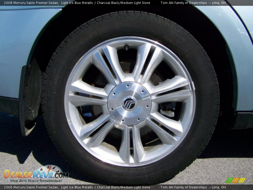 2008 Mercury Sable Premier Sedan Light Ice Blue Metallic / Charcoal Black/Medium Light Stone Photo #8