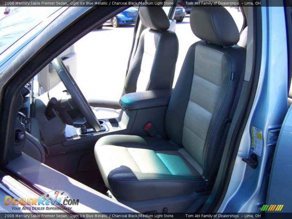 2008 Mercury Sable Premier Sedan Light Ice Blue Metallic / Charcoal Black/Medium Light Stone Photo #9