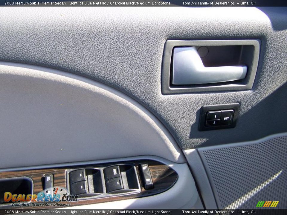 2008 Mercury Sable Premier Sedan Light Ice Blue Metallic / Charcoal Black/Medium Light Stone Photo #11