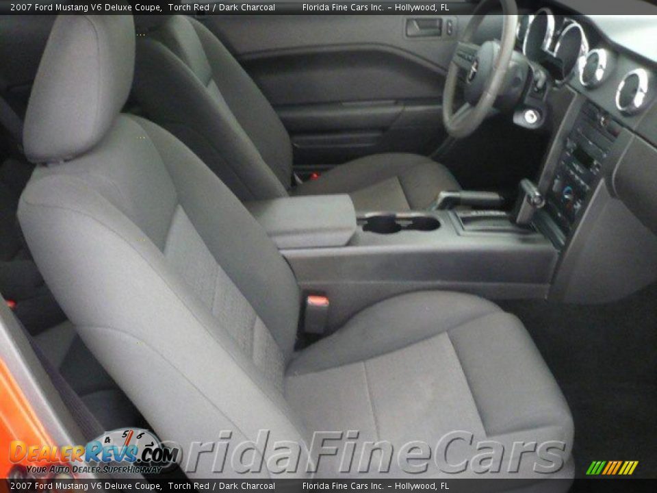 2007 Ford Mustang V6 Deluxe Coupe Torch Red / Dark Charcoal Photo #13