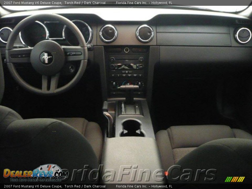 2007 Ford Mustang V6 Deluxe Coupe Torch Red / Dark Charcoal Photo #15