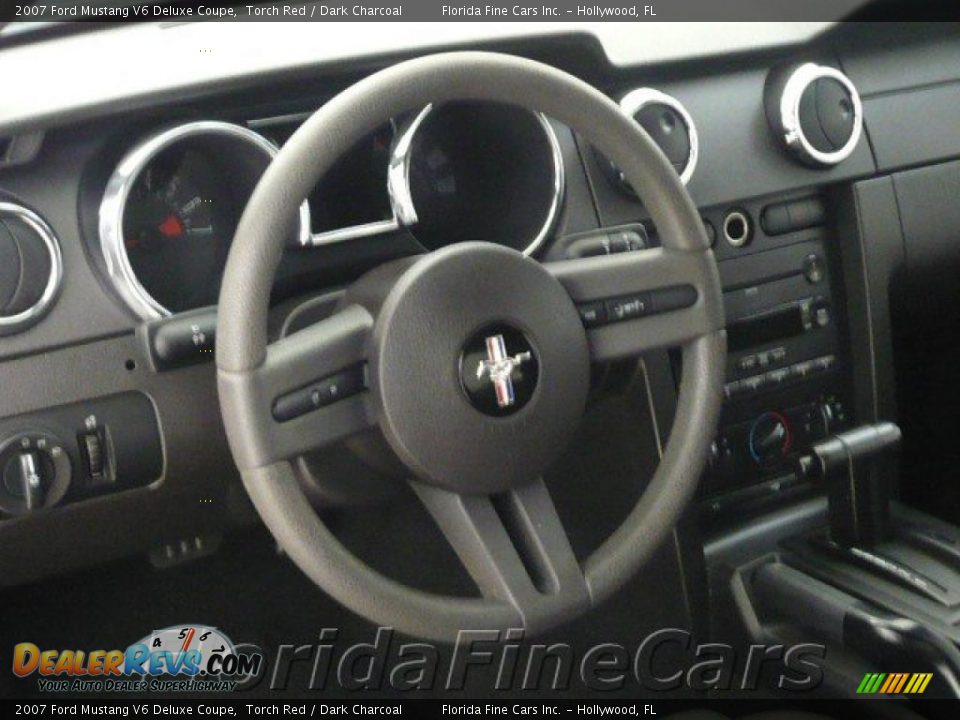 2007 Ford Mustang V6 Deluxe Coupe Torch Red / Dark Charcoal Photo #16