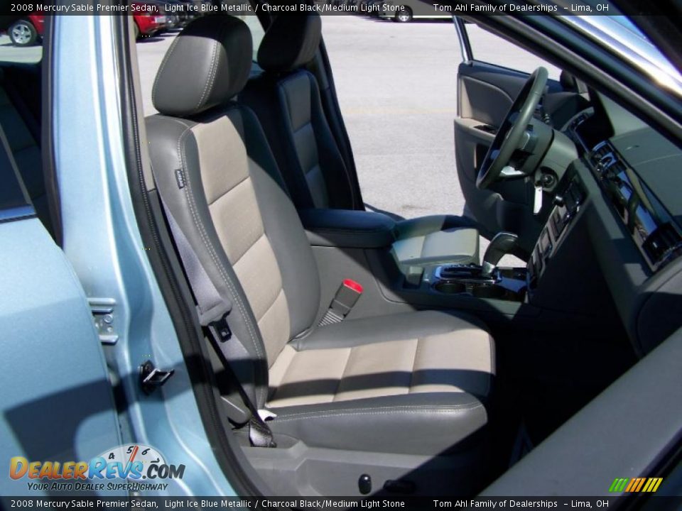 2008 Mercury Sable Premier Sedan Light Ice Blue Metallic / Charcoal Black/Medium Light Stone Photo #15