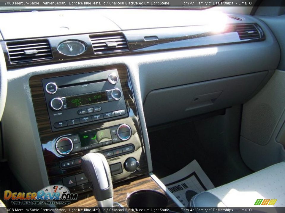 2008 Mercury Sable Premier Sedan Light Ice Blue Metallic / Charcoal Black/Medium Light Stone Photo #20