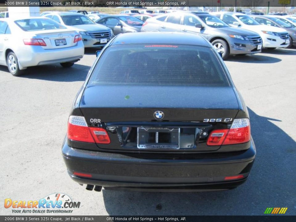 2006 BMW 3 Series 325i Coupe Jet Black / Black Photo #4