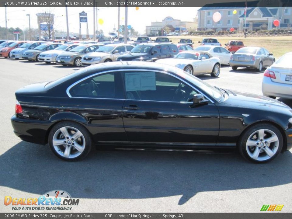 2006 BMW 3 Series 325i Coupe Jet Black / Black Photo #6