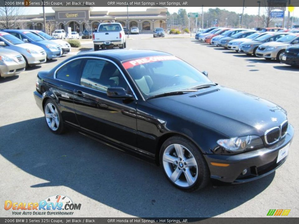 2006 BMW 3 Series 325i Coupe Jet Black / Black Photo #7