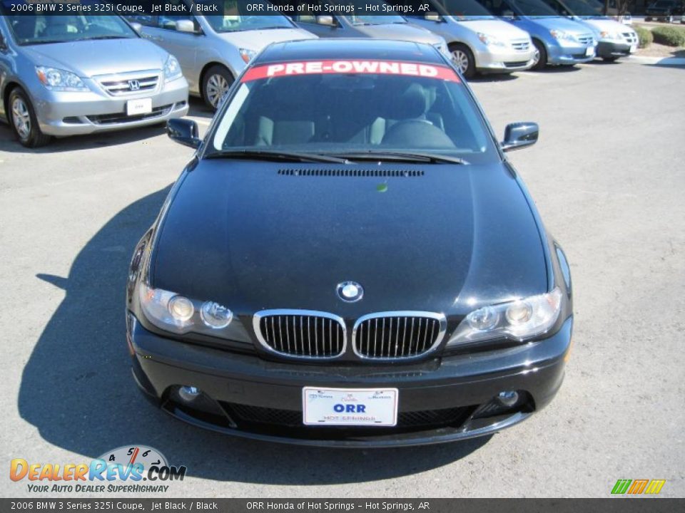 2006 BMW 3 Series 325i Coupe Jet Black / Black Photo #8