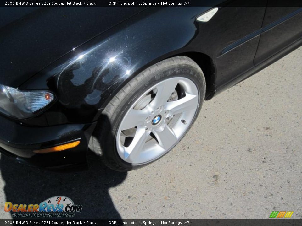 2006 BMW 3 Series 325i Coupe Jet Black / Black Photo #9