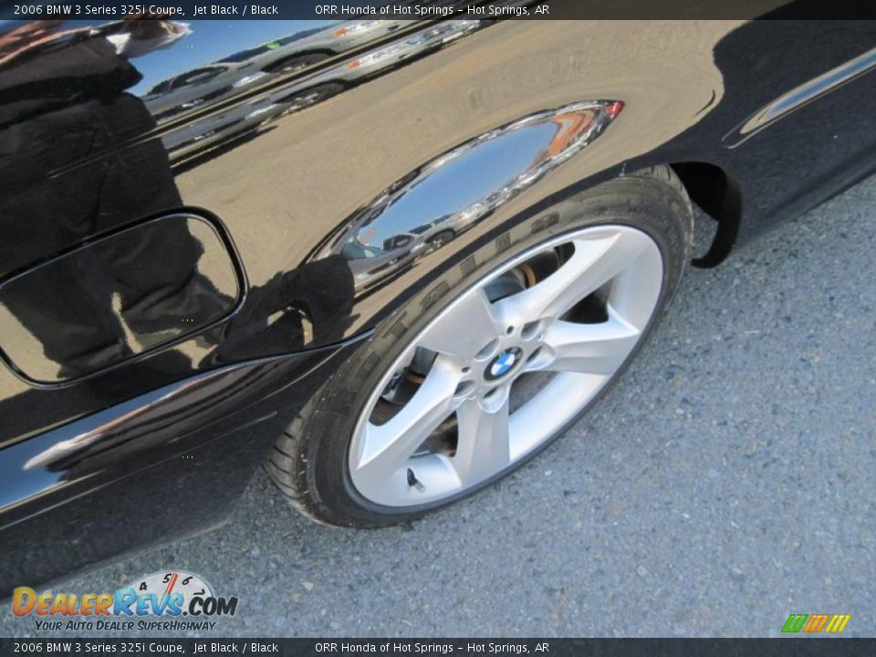 2006 BMW 3 Series 325i Coupe Jet Black / Black Photo #11