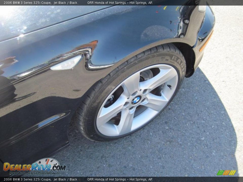 2006 BMW 3 Series 325i Coupe Jet Black / Black Photo #12