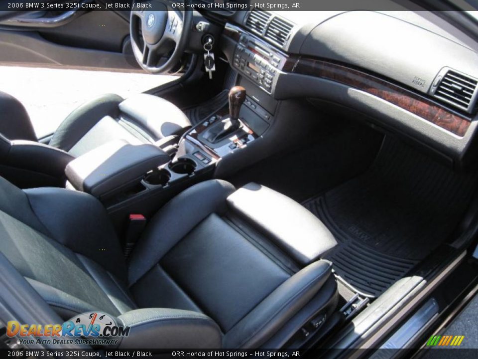 2006 BMW 3 Series 325i Coupe Jet Black / Black Photo #14