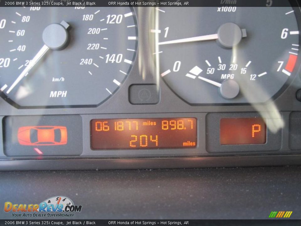 2006 BMW 3 Series 325i Coupe Jet Black / Black Photo #15