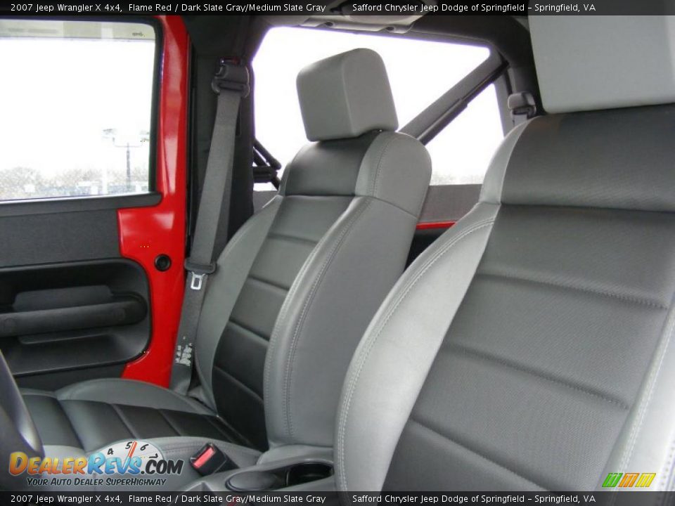 2007 Jeep Wrangler X 4x4 Flame Red / Dark Slate Gray/Medium Slate Gray Photo #13