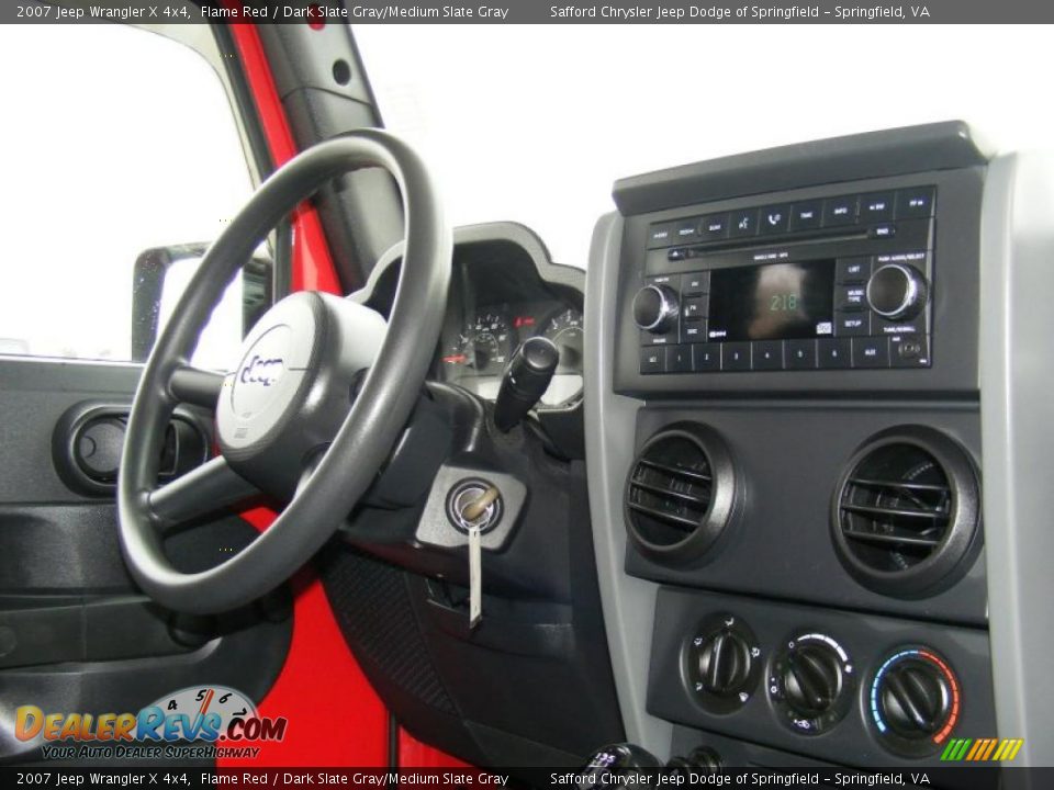 2007 Jeep Wrangler X 4x4 Flame Red / Dark Slate Gray/Medium Slate Gray Photo #16