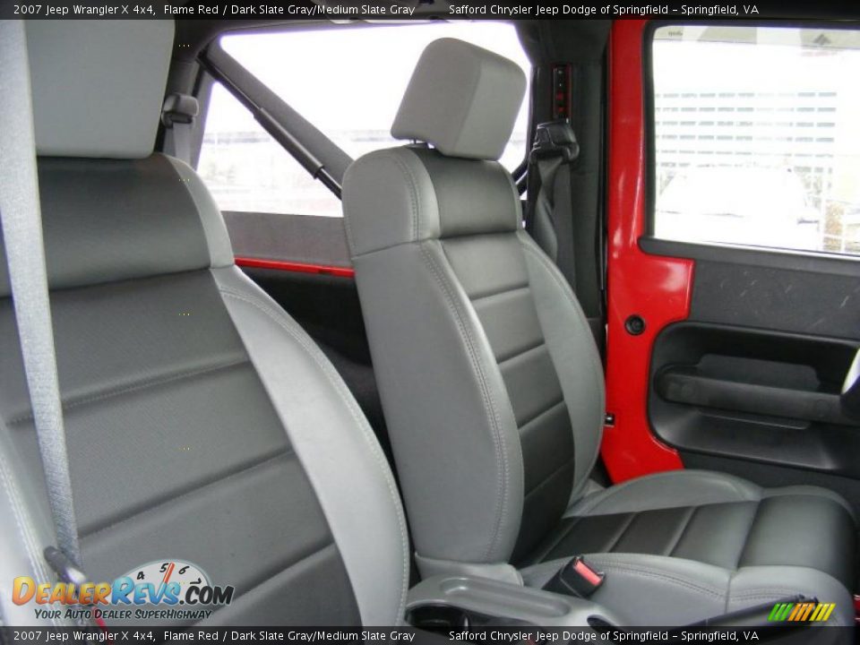 2007 Jeep Wrangler X 4x4 Flame Red / Dark Slate Gray/Medium Slate Gray Photo #18