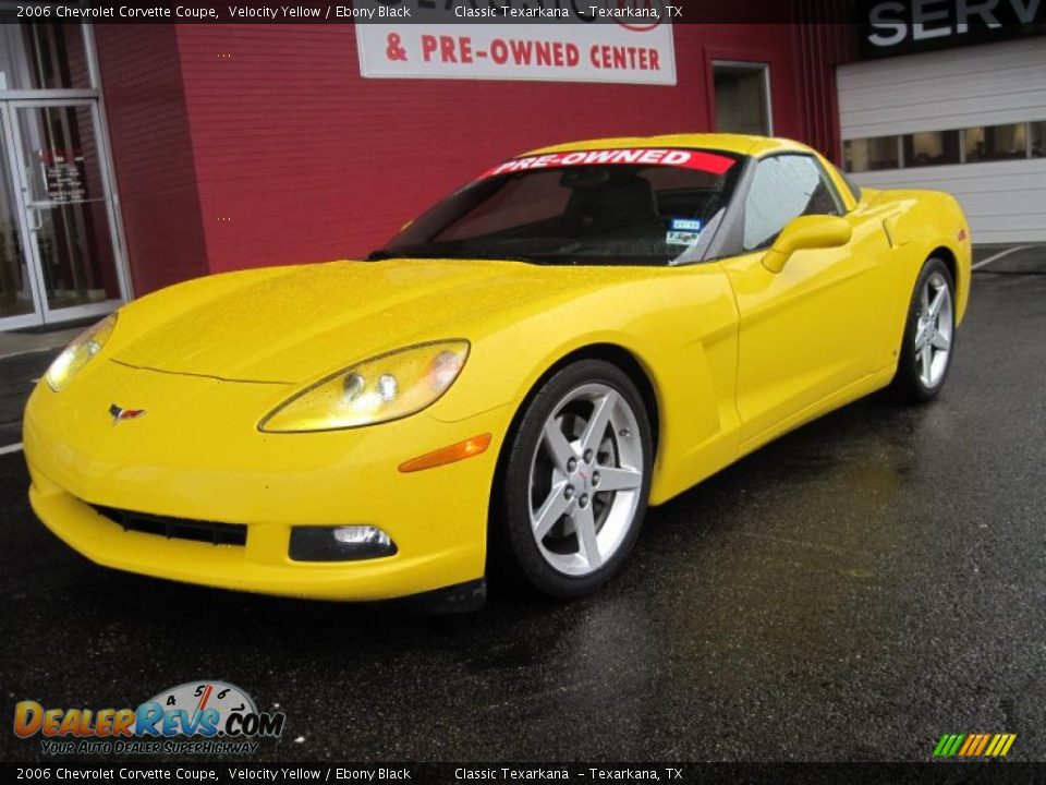 2006 Chevrolet Corvette Coupe Velocity Yellow / Ebony Black Photo #1