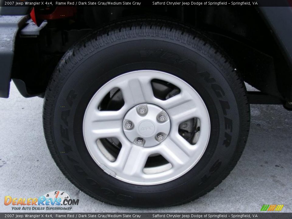 2007 Jeep Wrangler X 4x4 Flame Red / Dark Slate Gray/Medium Slate Gray Photo #27