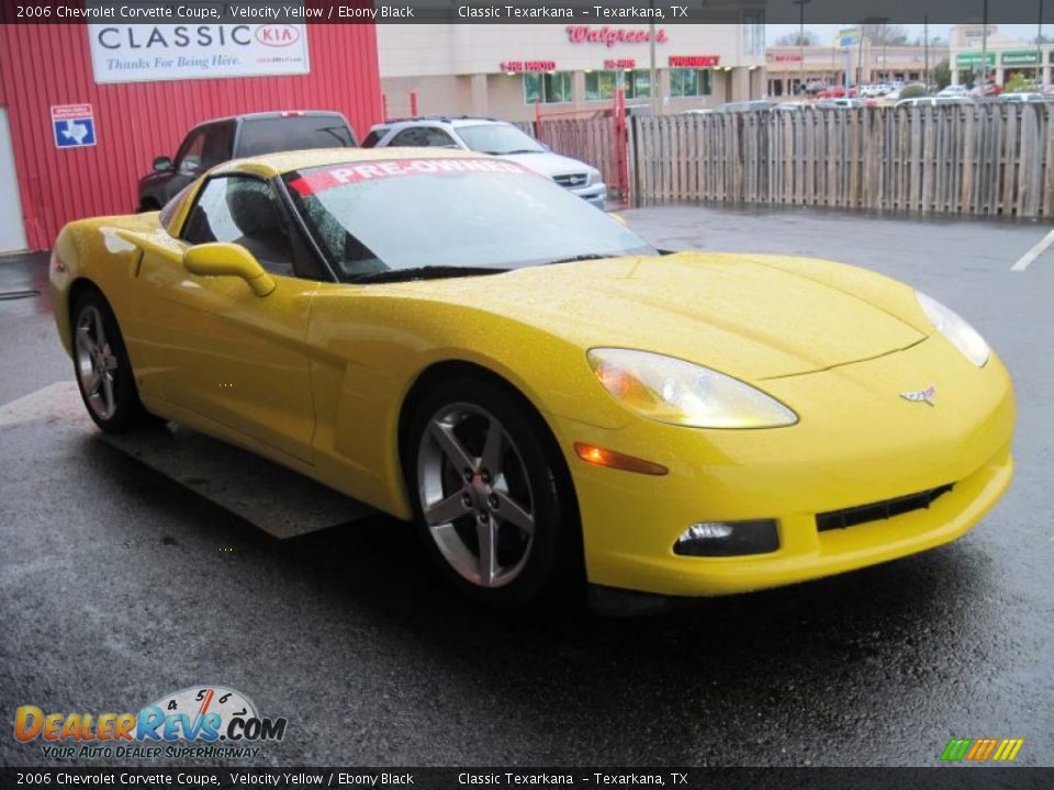 2006 Chevrolet Corvette Coupe Velocity Yellow / Ebony Black Photo #2