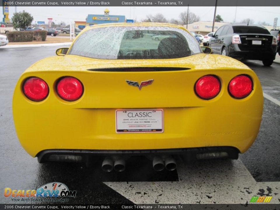 2006 Chevrolet Corvette Coupe Velocity Yellow / Ebony Black Photo #6