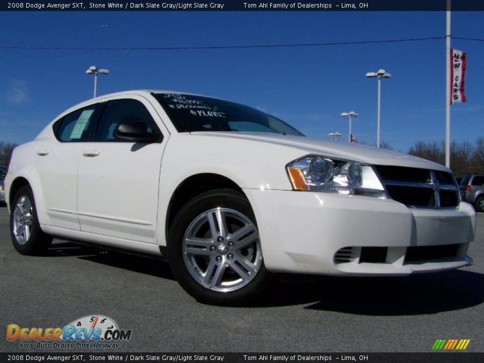 2008 Dodge Avenger SXT Stone White / Dark Slate Gray/Light Slate Gray Photo #1