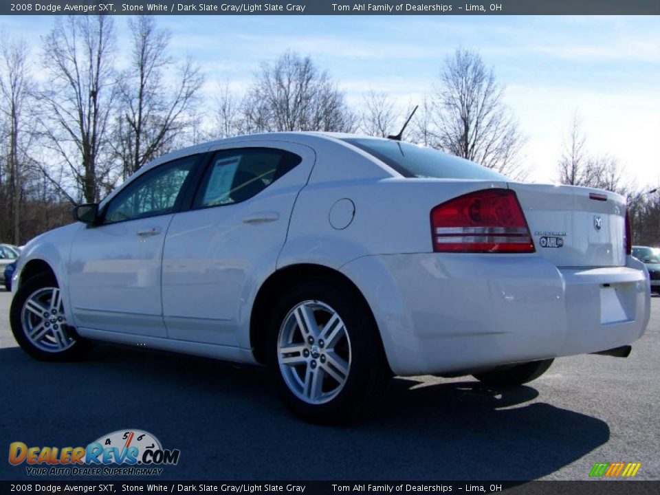 2008 Dodge Avenger SXT Stone White / Dark Slate Gray/Light Slate Gray Photo #4