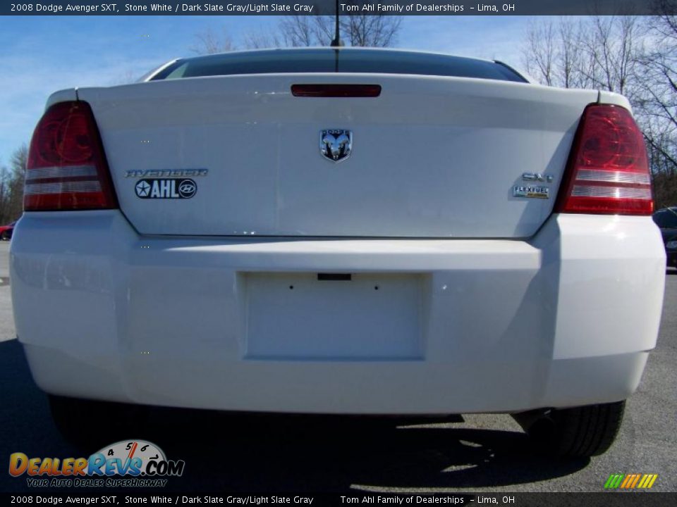 2008 Dodge Avenger SXT Stone White / Dark Slate Gray/Light Slate Gray Photo #6