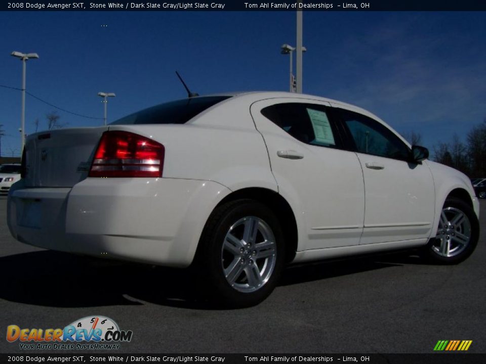 2008 Dodge Avenger SXT Stone White / Dark Slate Gray/Light Slate Gray Photo #7