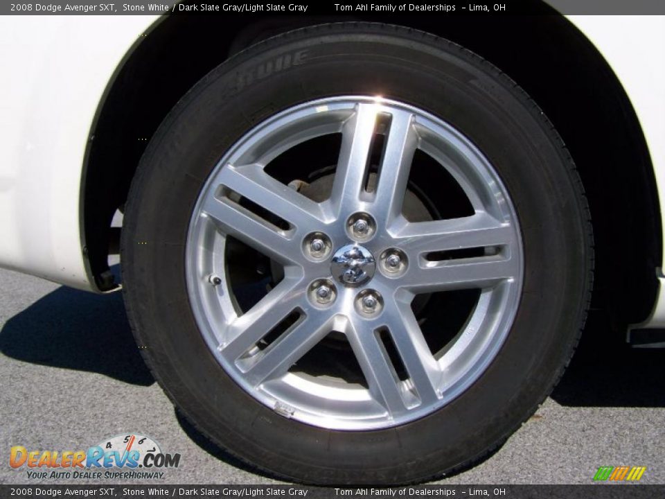 2008 Dodge Avenger SXT Stone White / Dark Slate Gray/Light Slate Gray Photo #8