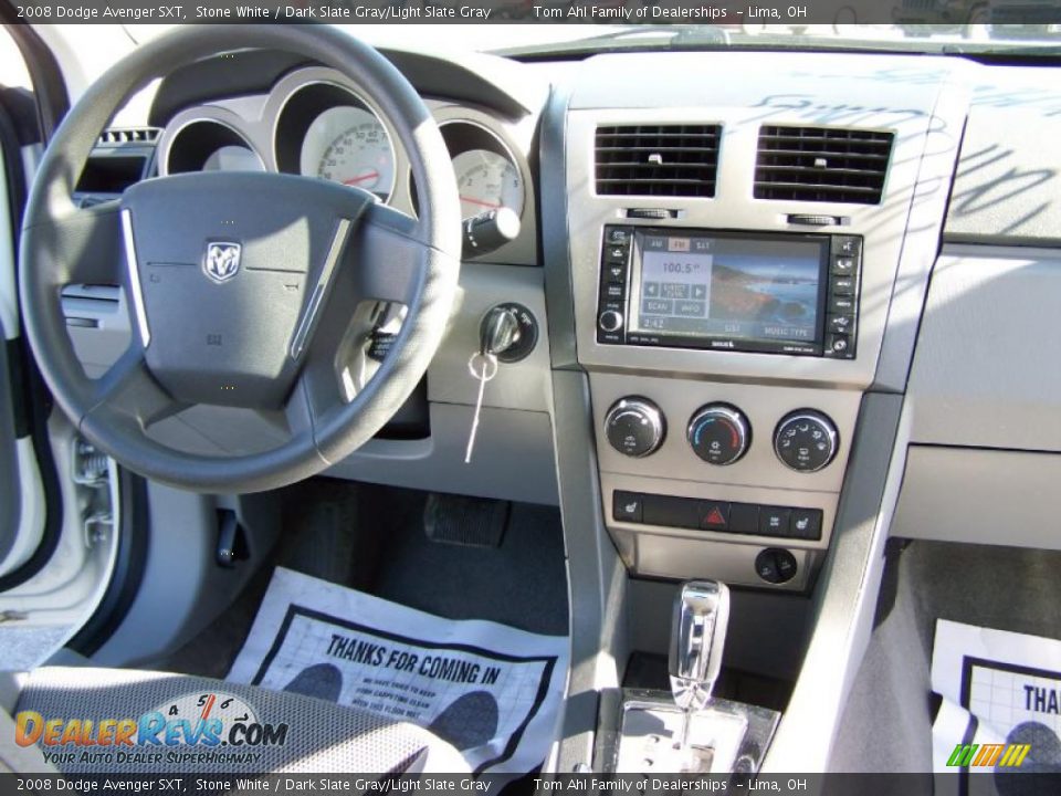 2008 Dodge Avenger SXT Stone White / Dark Slate Gray/Light Slate Gray Photo #13