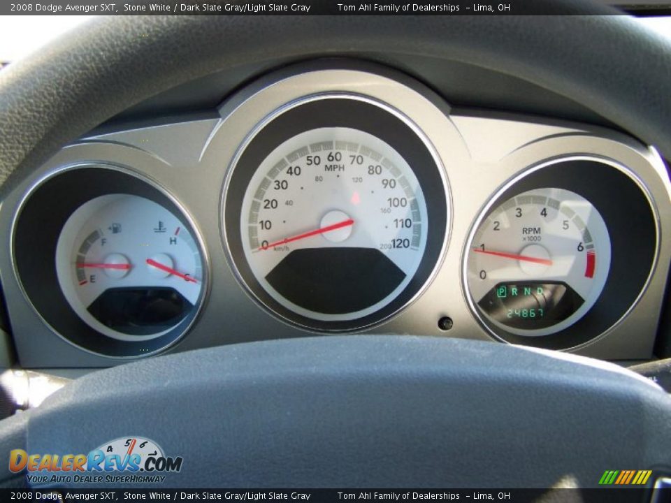 2008 Dodge Avenger SXT Stone White / Dark Slate Gray/Light Slate Gray Photo #15