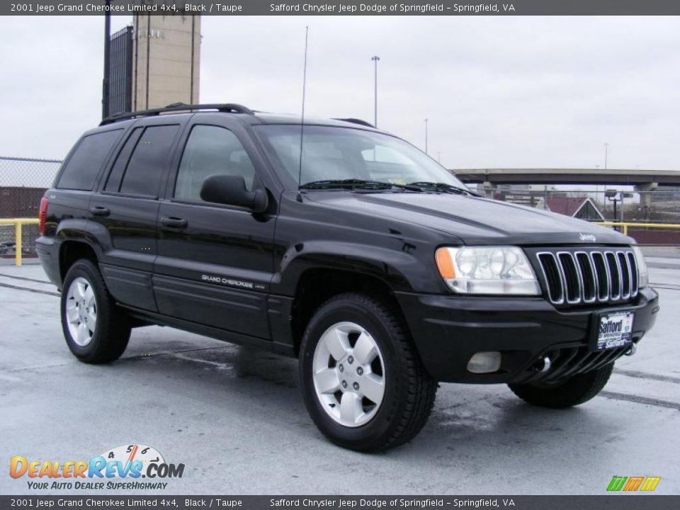 2001 Jeep Grand Cherokee Limited 4x4 Black / Taupe Photo #3