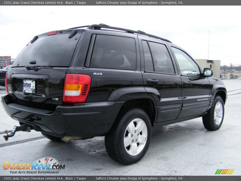 2001 Jeep Grand Cherokee Limited 4x4 Black / Taupe Photo #5