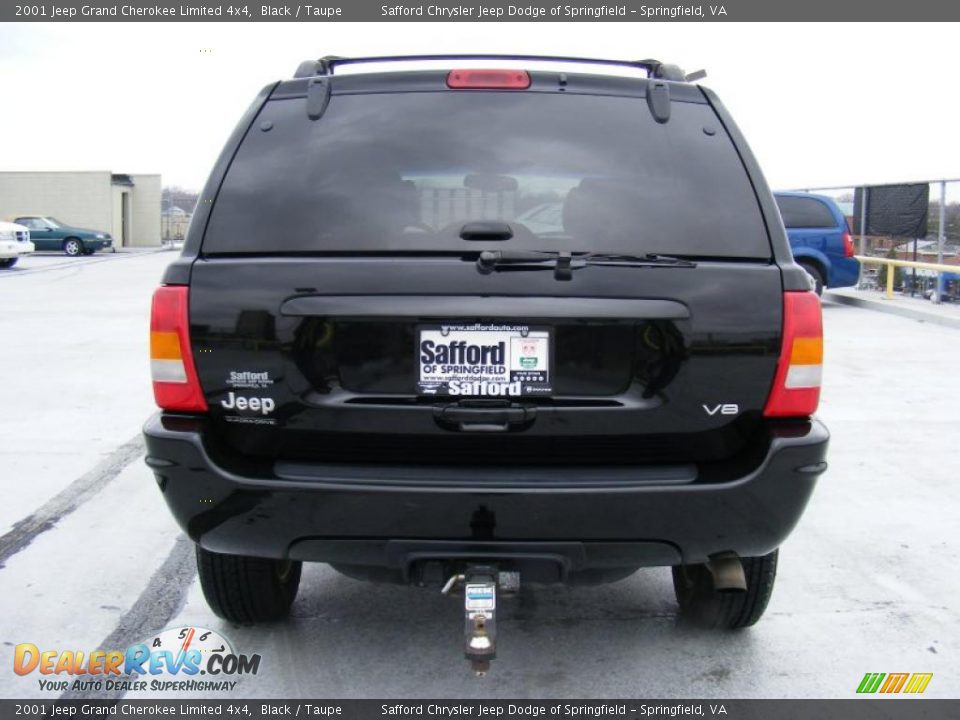 2001 Jeep Grand Cherokee Limited 4x4 Black / Taupe Photo #6