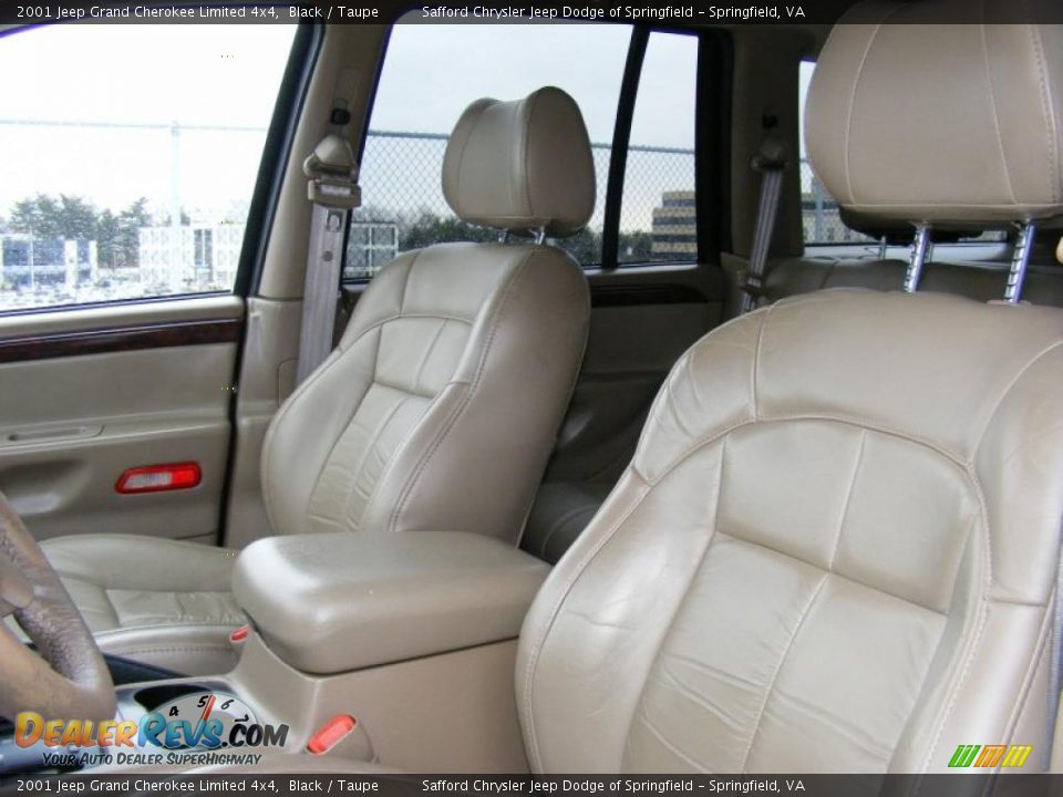 2001 Jeep Grand Cherokee Limited 4x4 Black / Taupe Photo #14
