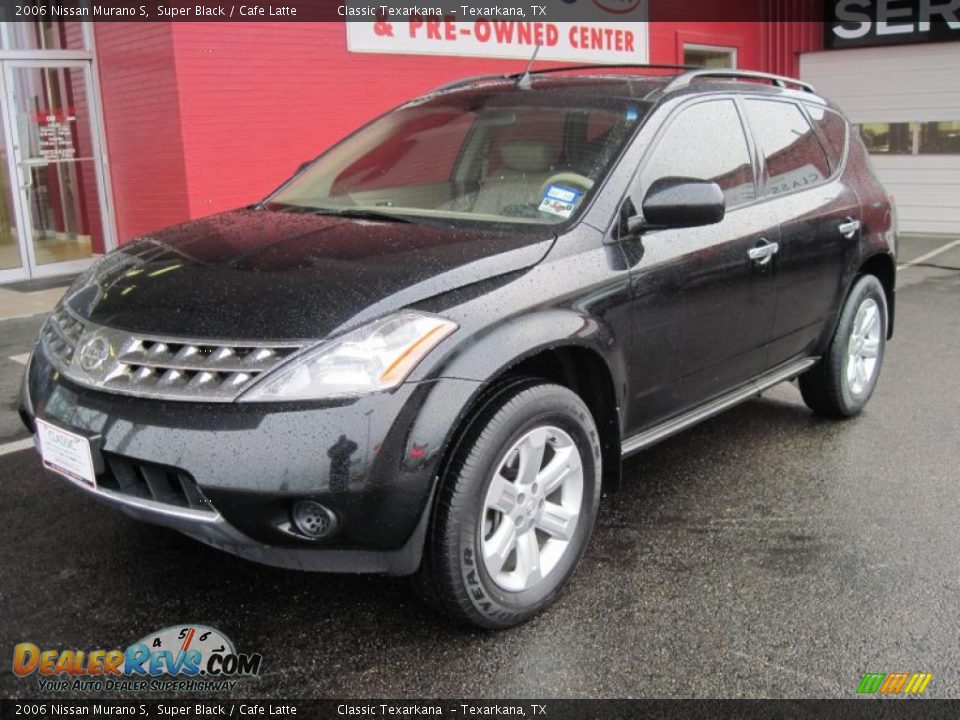 2006 Nissan Murano S Super Black / Cafe Latte Photo #1