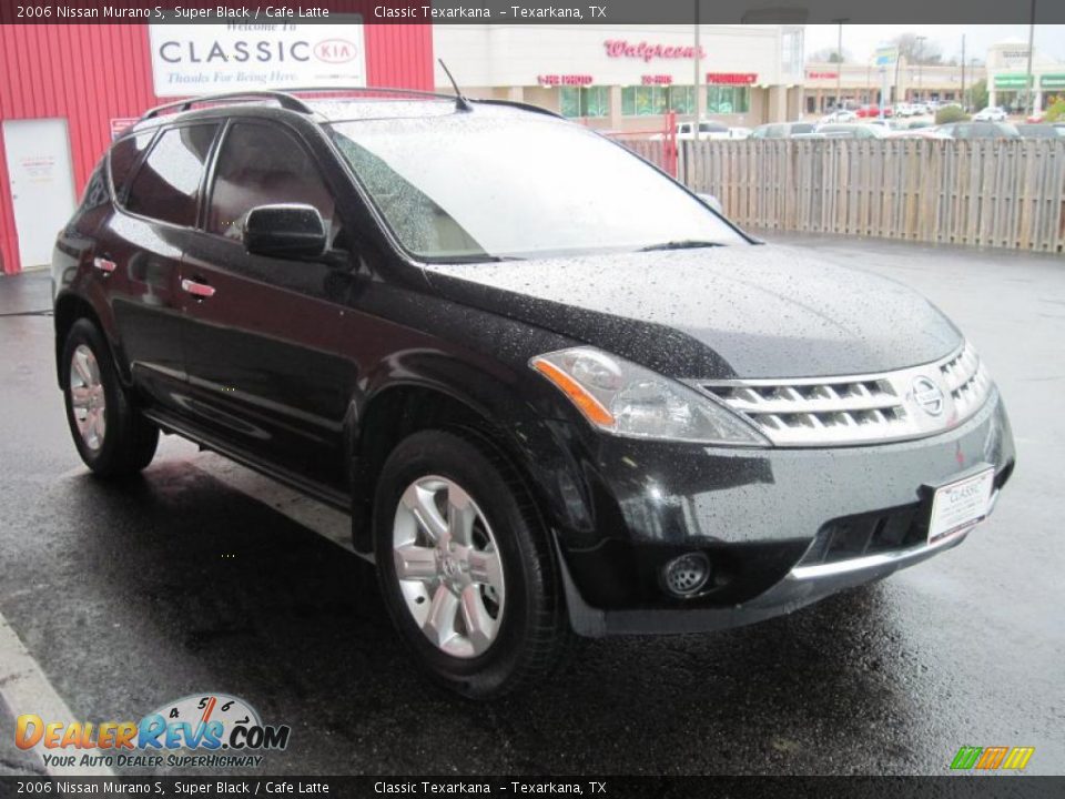 2006 Nissan Murano S Super Black / Cafe Latte Photo #2