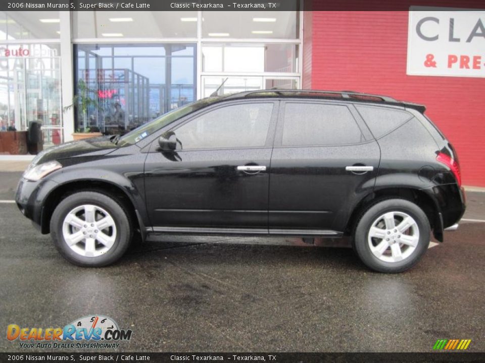 2006 Nissan Murano S Super Black / Cafe Latte Photo #3