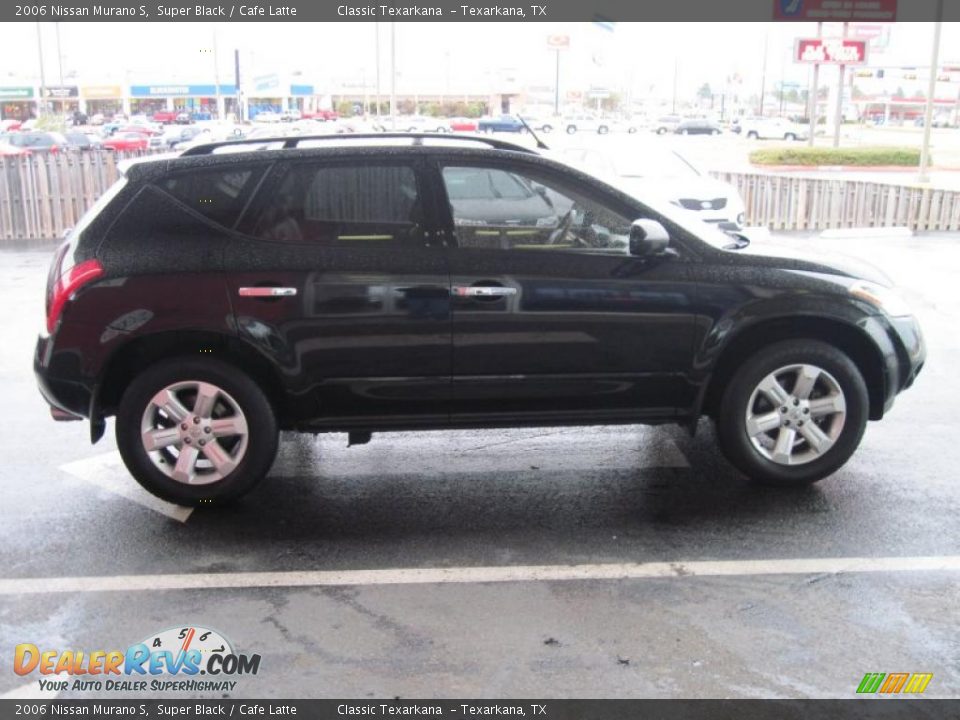 2006 Nissan Murano S Super Black / Cafe Latte Photo #4