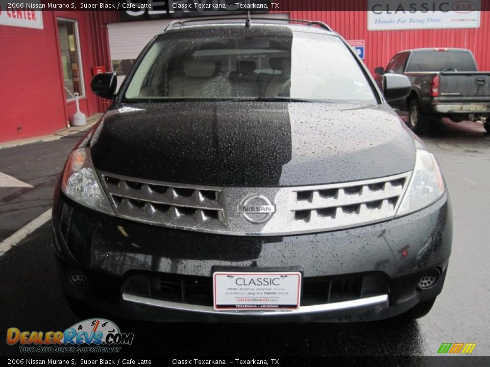 2006 Nissan Murano S Super Black / Cafe Latte Photo #5