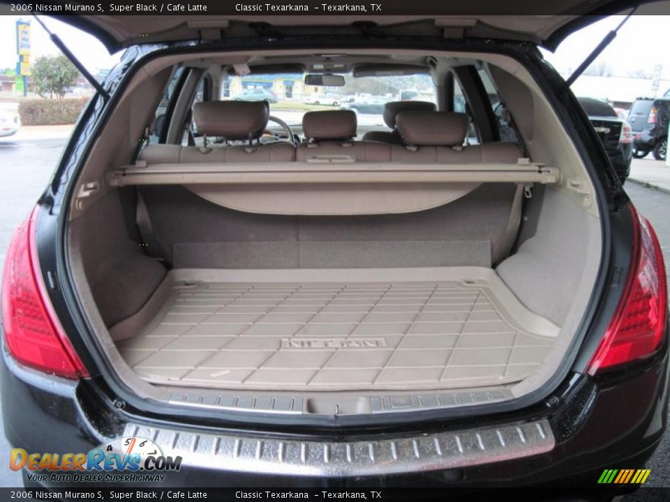 2006 Nissan Murano S Super Black / Cafe Latte Photo #7