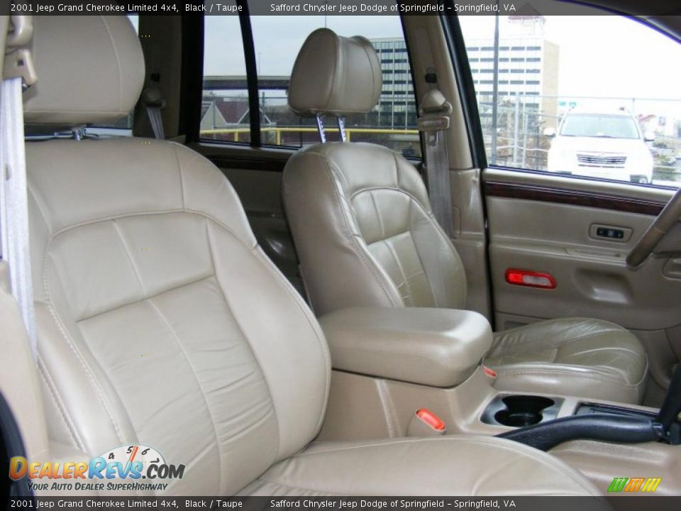 2001 Jeep Grand Cherokee Limited 4x4 Black / Taupe Photo #21