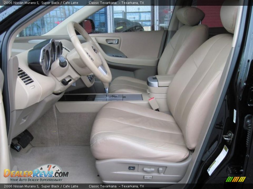 2006 Nissan Murano S Super Black / Cafe Latte Photo #9
