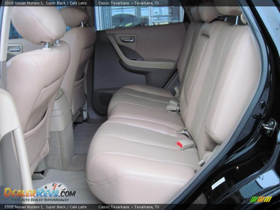 2006 Nissan Murano S Super Black / Cafe Latte Photo #10