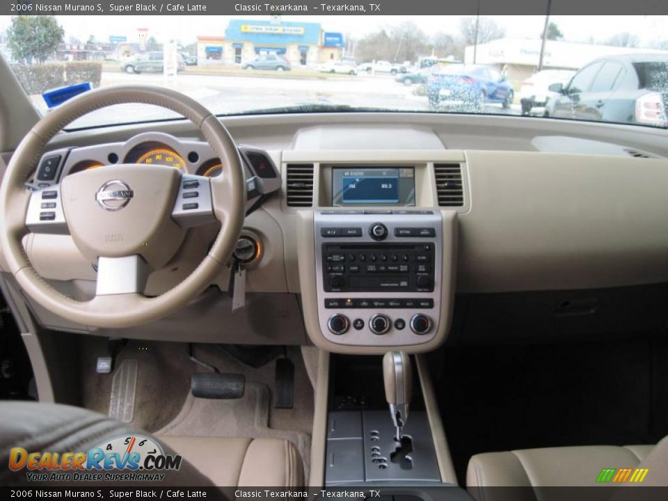 2006 Nissan Murano S Super Black / Cafe Latte Photo #11