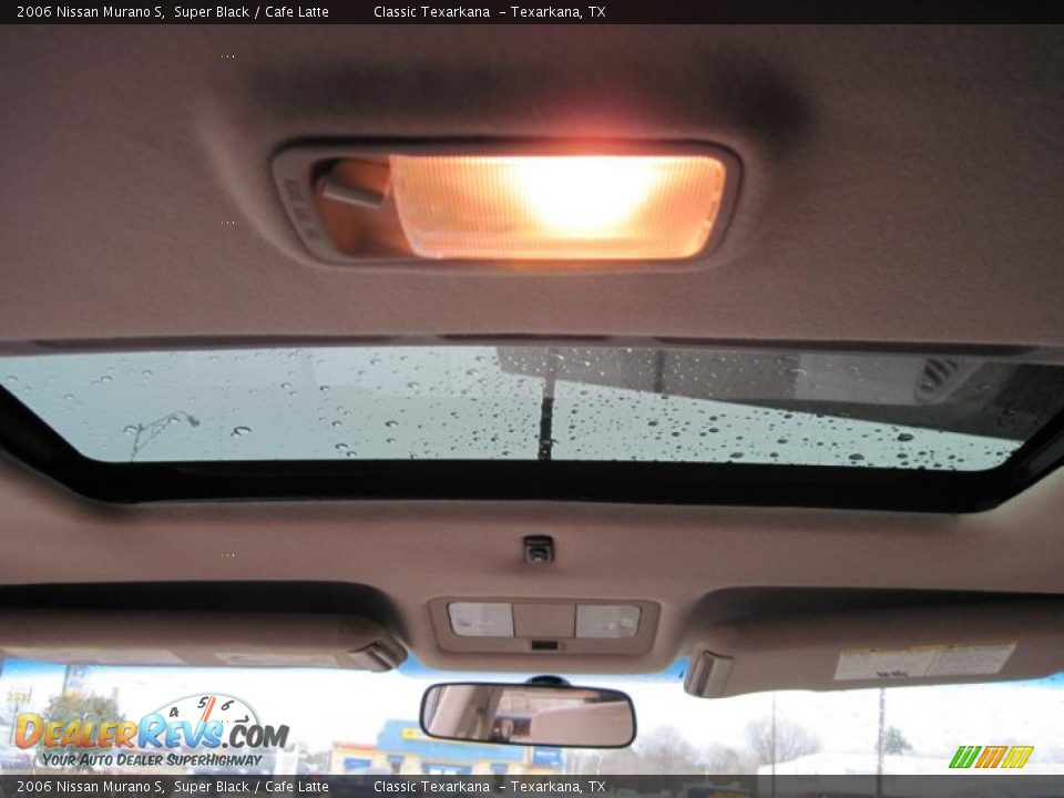 2006 Nissan Murano S Super Black / Cafe Latte Photo #12
