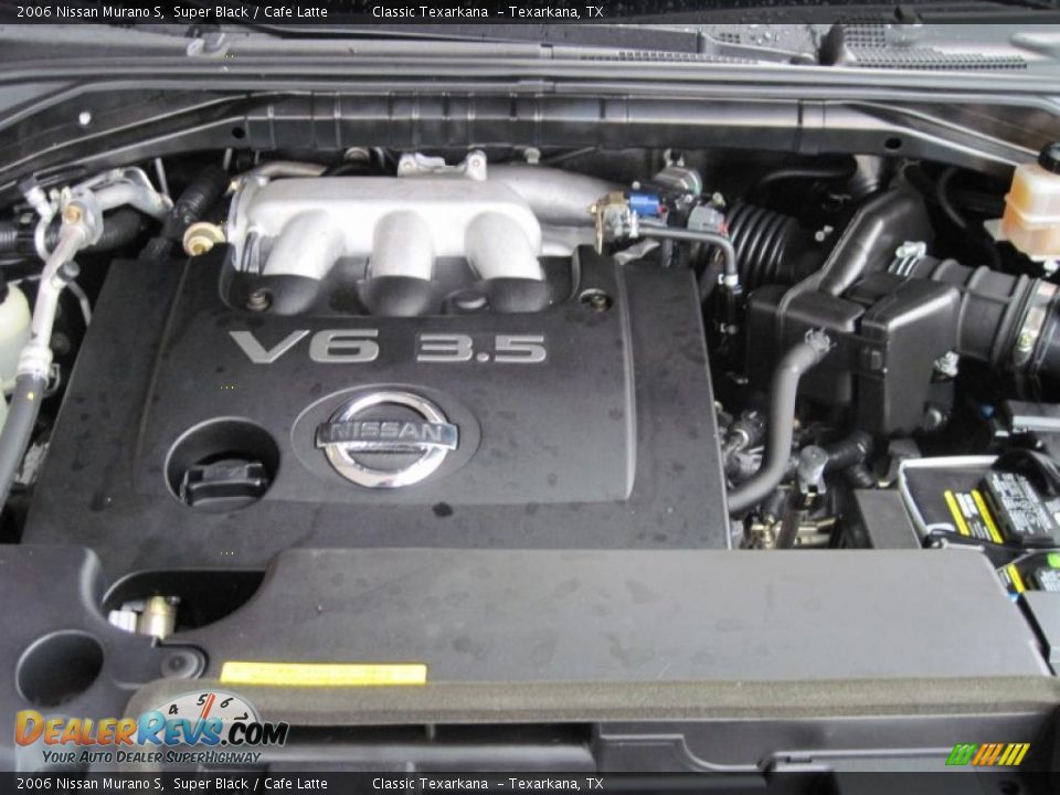 2006 Nissan Murano S Super Black / Cafe Latte Photo #15