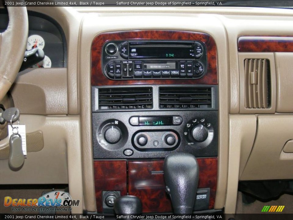 2001 Jeep Grand Cherokee Limited 4x4 Black / Taupe Photo #27